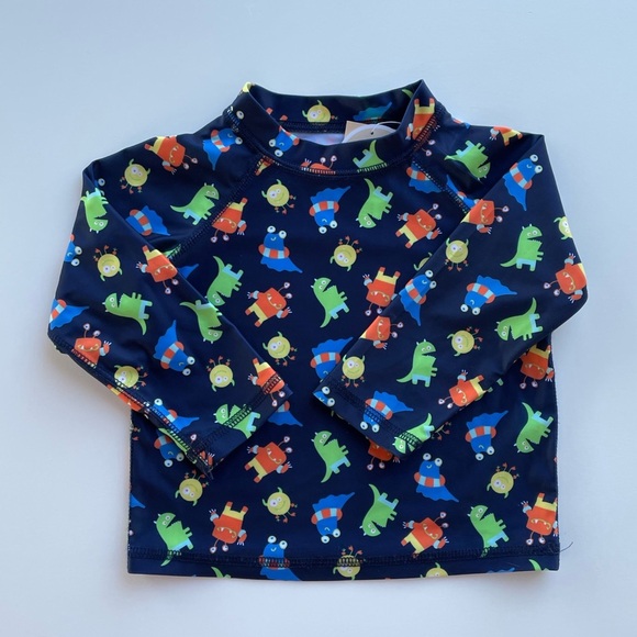 First Impressions Monster Rash Guard Set Sz 24 Months - Picture 5 of 11